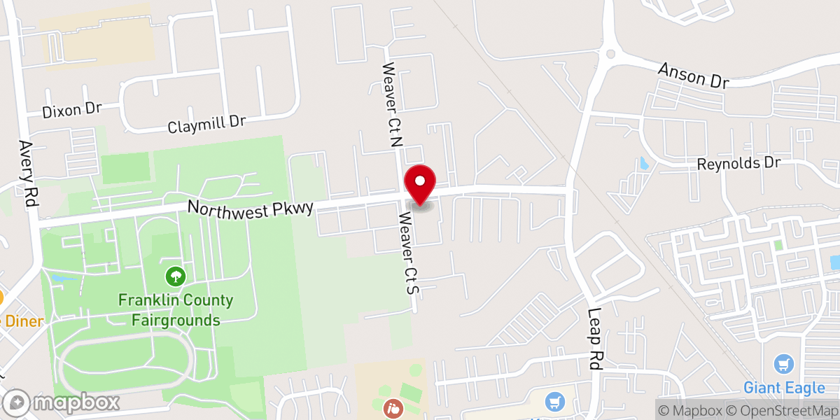 Map showing location of Hilliard Christian Assembly