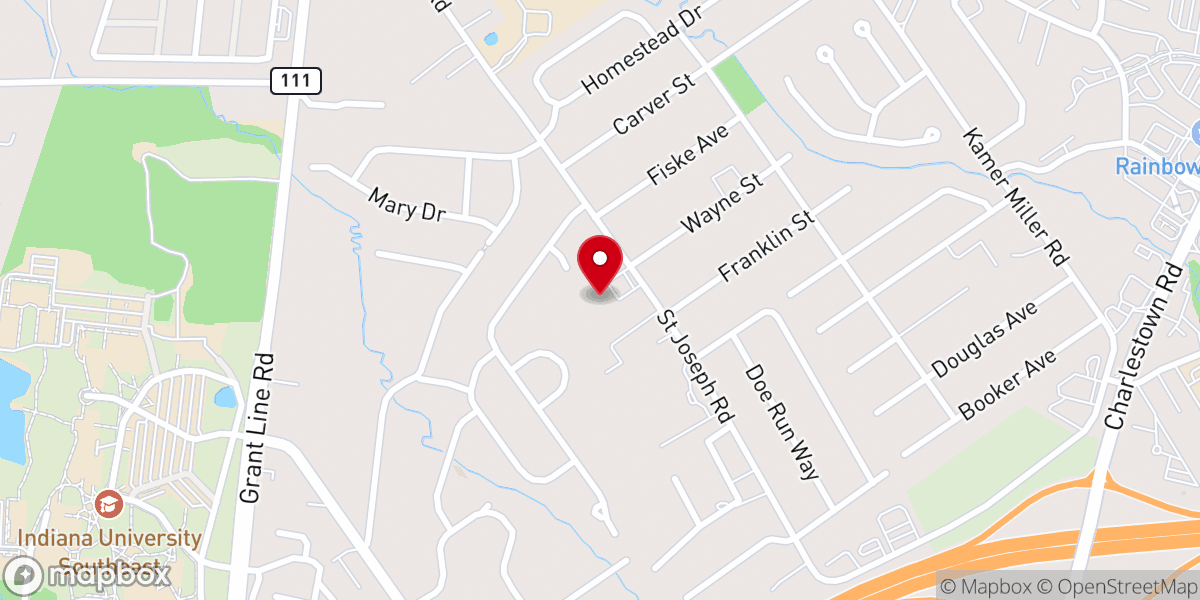 Map showing location of Calvary Road Baptist Church