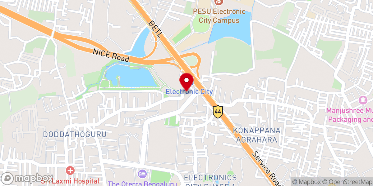Map showing location of IPC Bethel Church, Chandapura