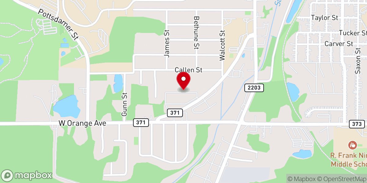 Map showing location of Jesus Outreach Church of God in Christ Inc