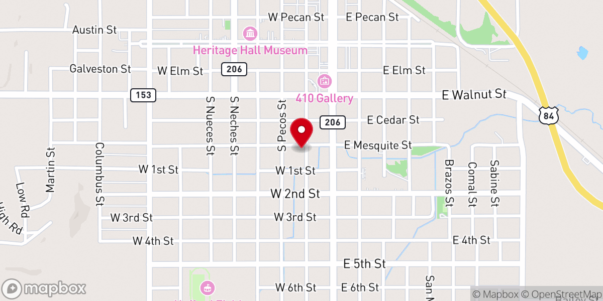 Map showing location of Central Texas Community Church