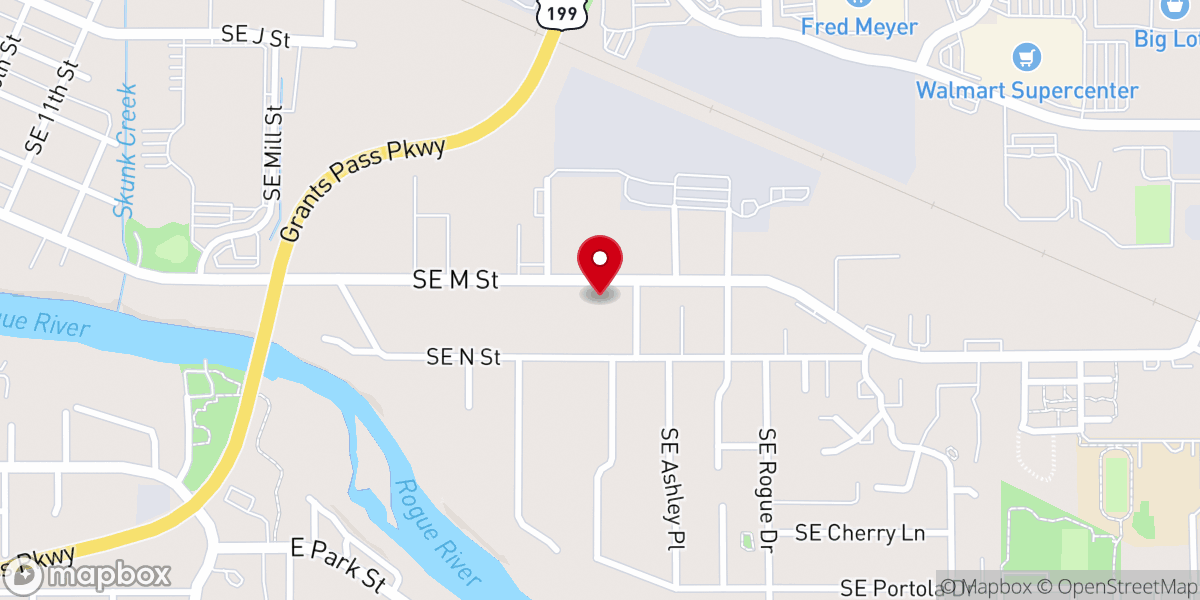 Map showing location of Calvary Crossroads Church