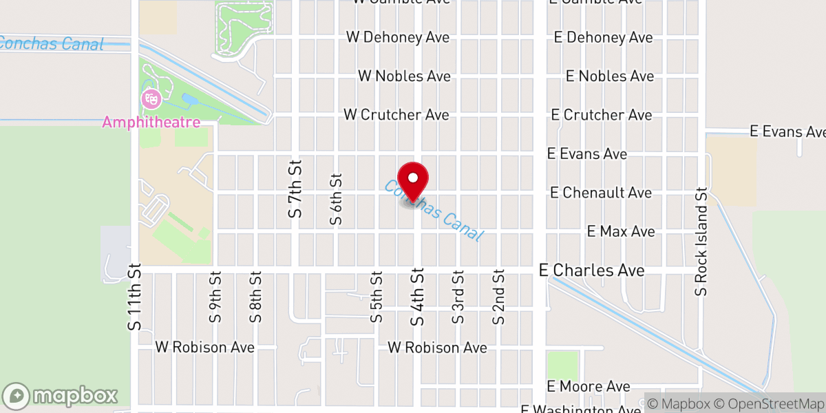 Map showing location of Church of Christ Scientist