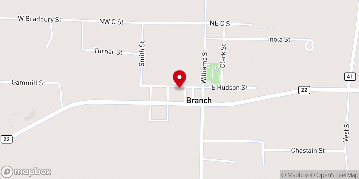 Map showing location of First United Methodist Church