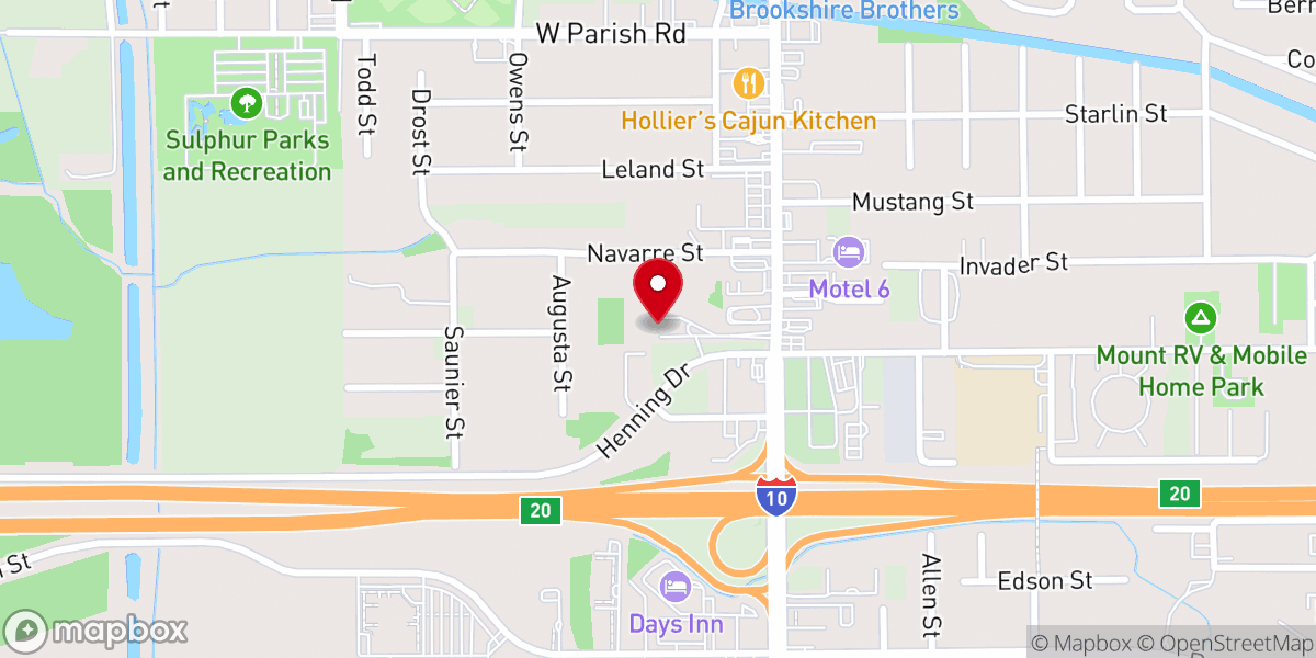 Map showing location of Covenant Presbyterian Church