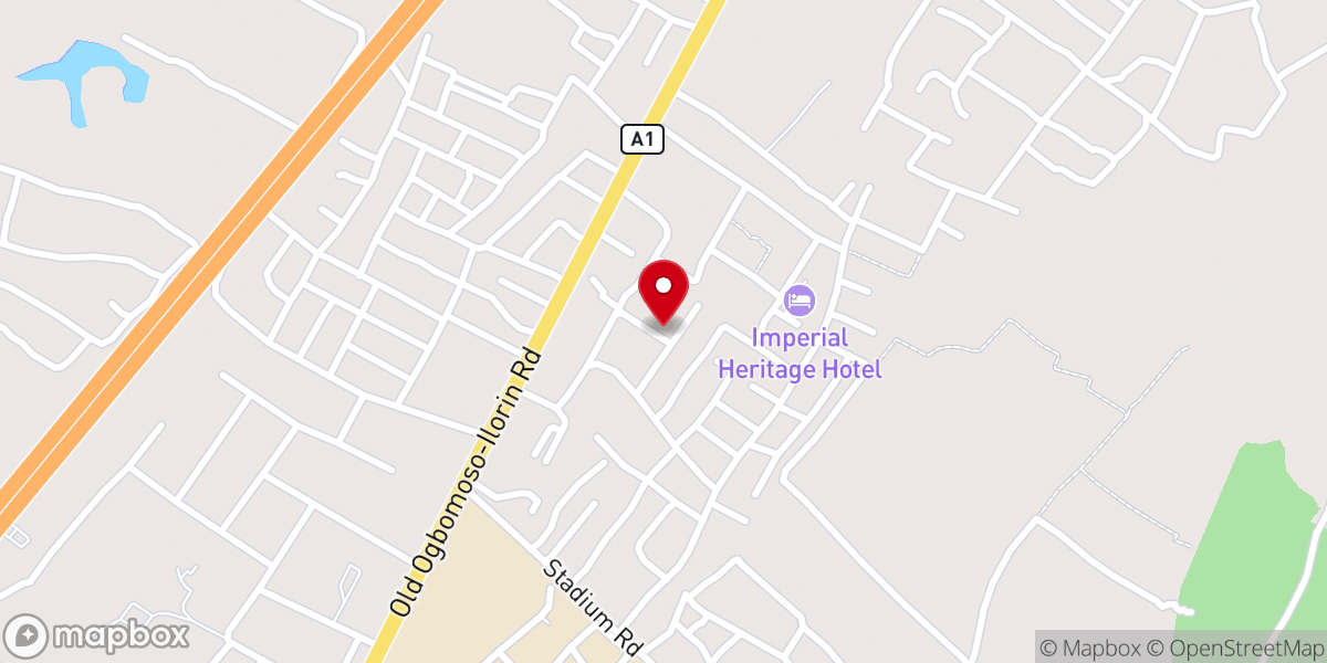Map showing location of Mountain Of Fire Ministries (MFMCF LAUTECH)