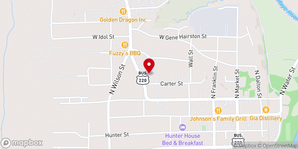 Map showing location of Living Water Apostolic Church