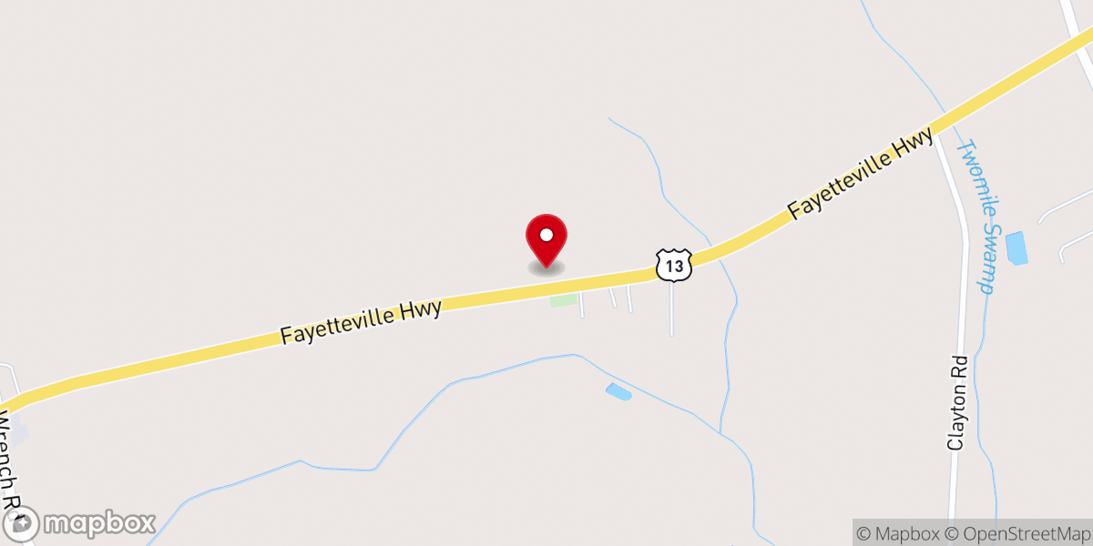 Map showing location of Wesley Chapel United Methodist Church