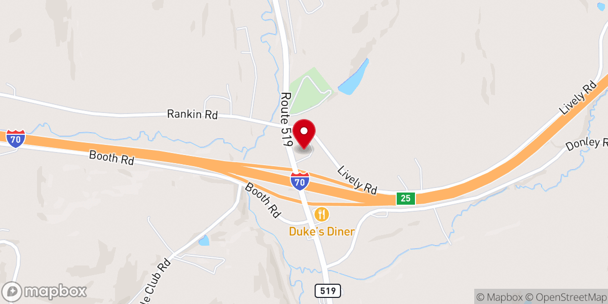 Map showing location of Washington Presbytery