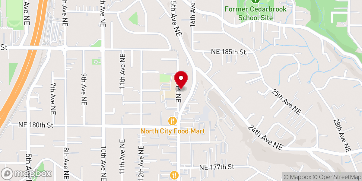 Map showing location of Saint Mark Church