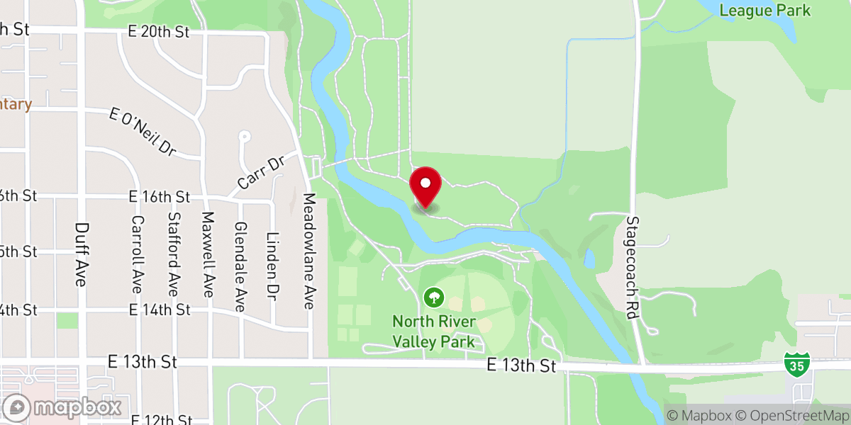 Map showing location of Body of Christ Christian Worship Center