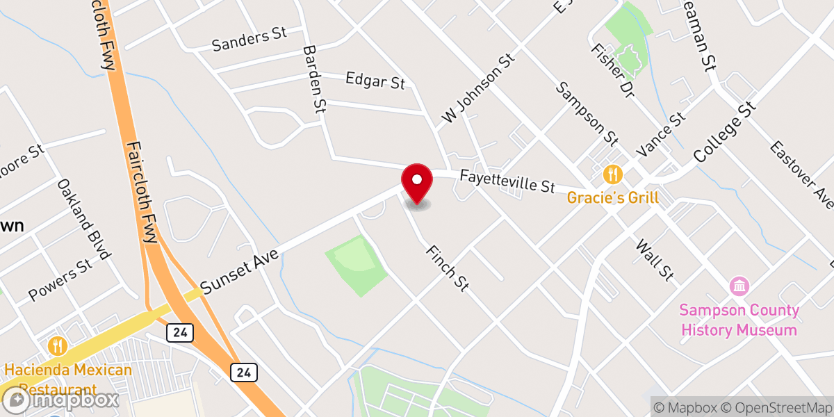 Map showing location of Olivet Institutional Baptist Church