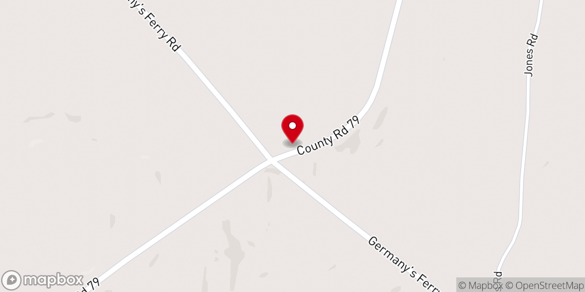 Map showing location of Rocky Mount Primitive Baptist Church