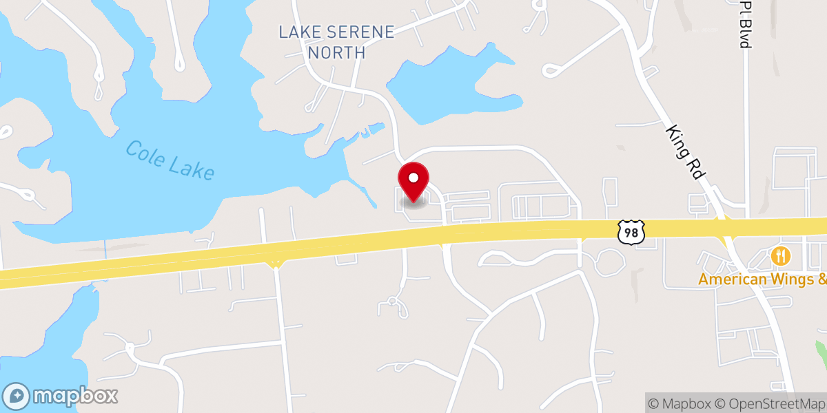 Map showing location of Heritage United Methodist Church