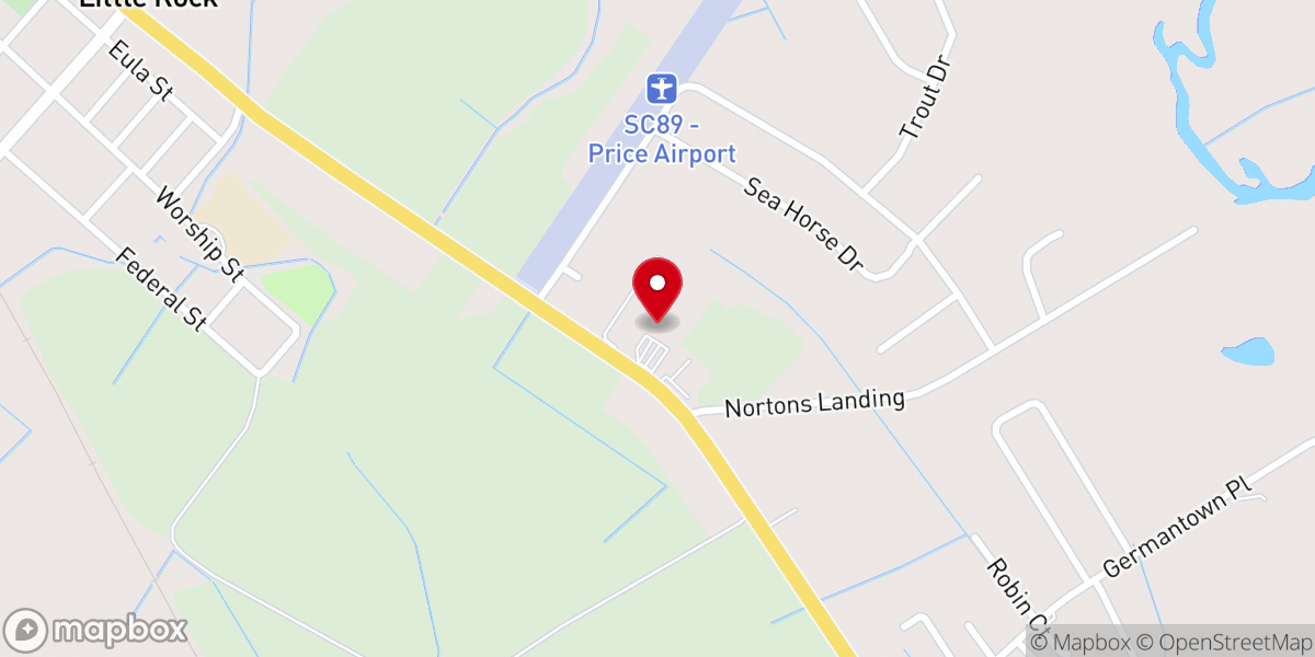 Map showing location of Fresh Beginnings Christian Center