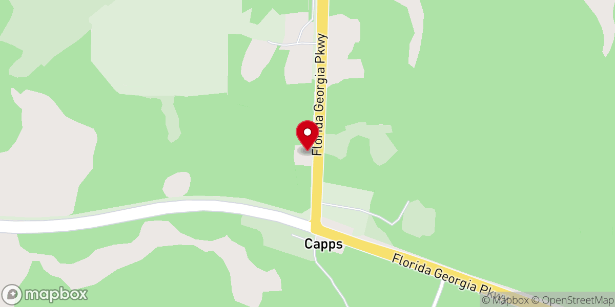 Map showing location of Mt. Pleasant Ministries of Capps