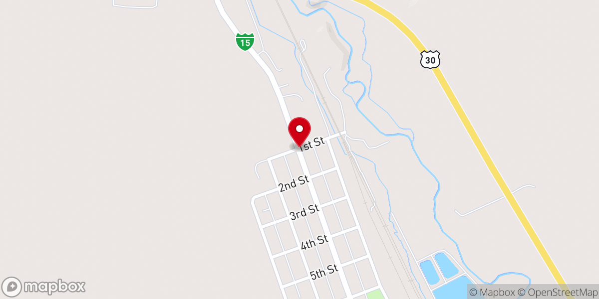Map showing location of McCammon City Office