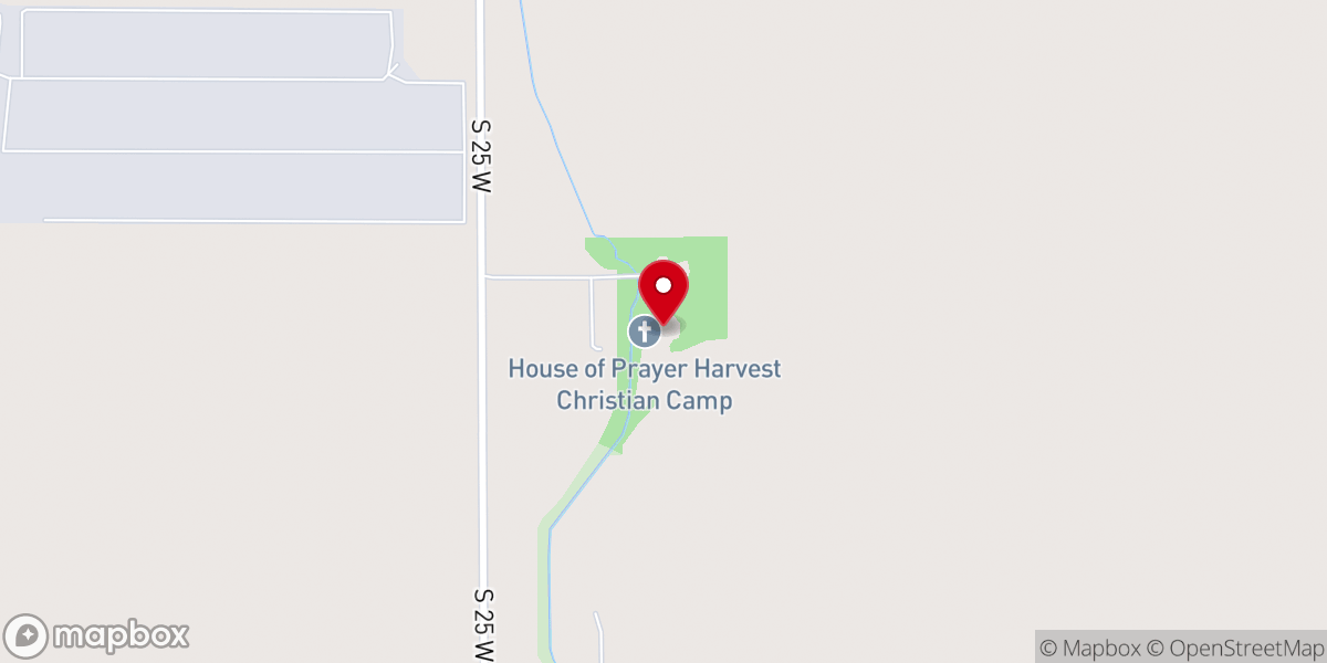 Map showing location of House of Prayer Ministries