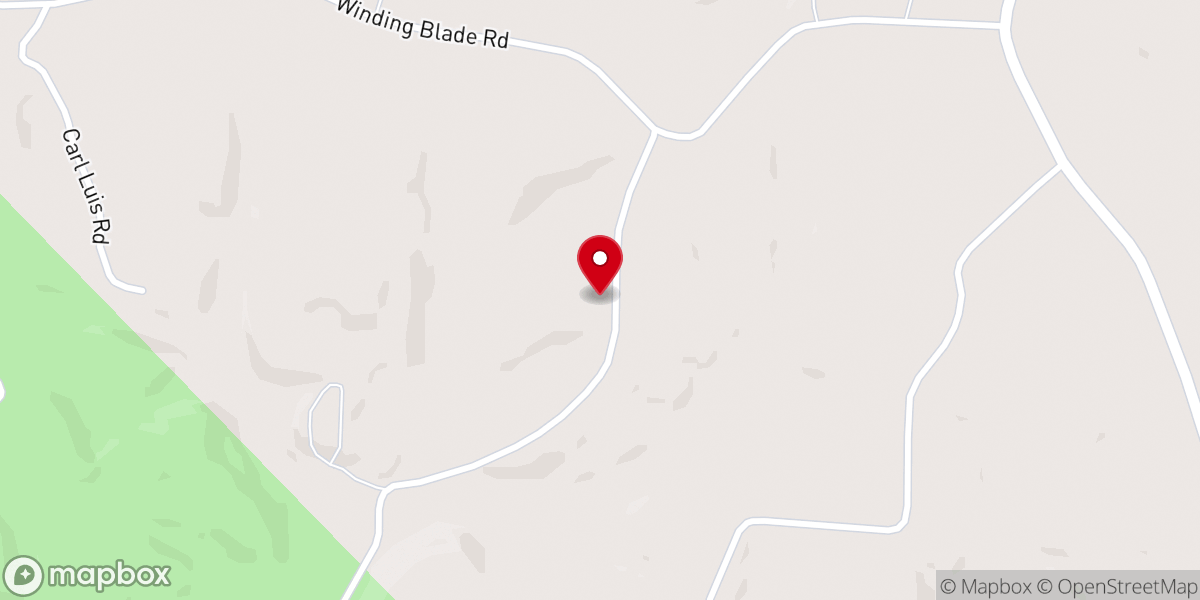 Map showing location of Pilgrims Rest Baptist Church