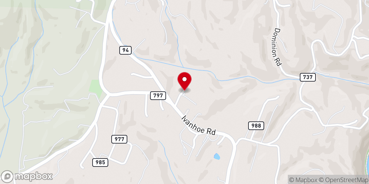 Map showing location of Grace Baptist Church