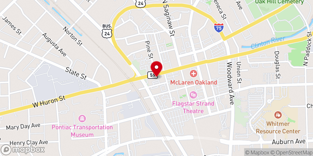 Map showing location of Christian Community Response Team