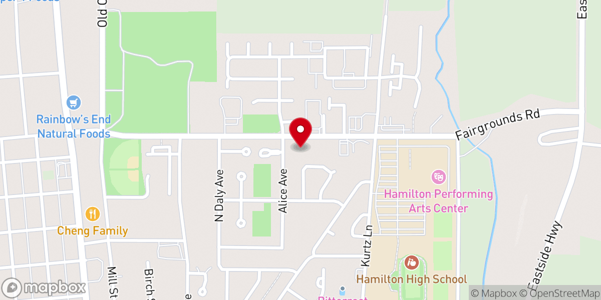 Map showing location of The Place Church
