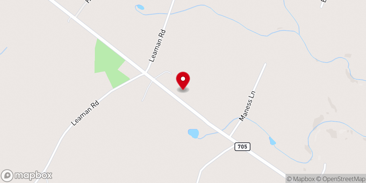 Map showing location of New Zion Church