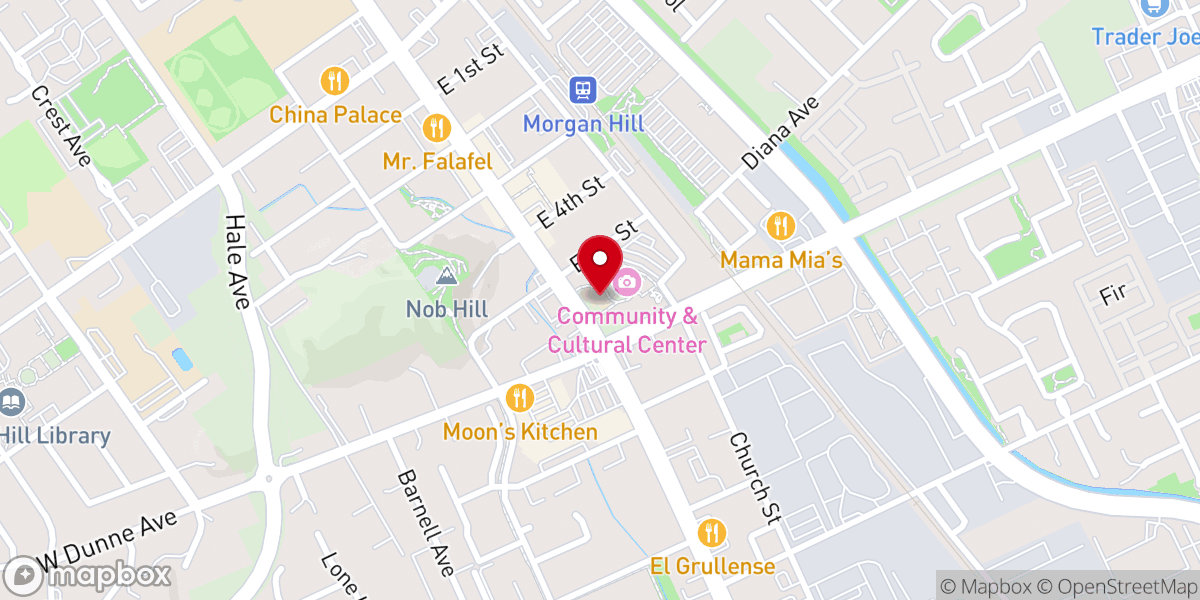 Map showing location of Oakridge Church