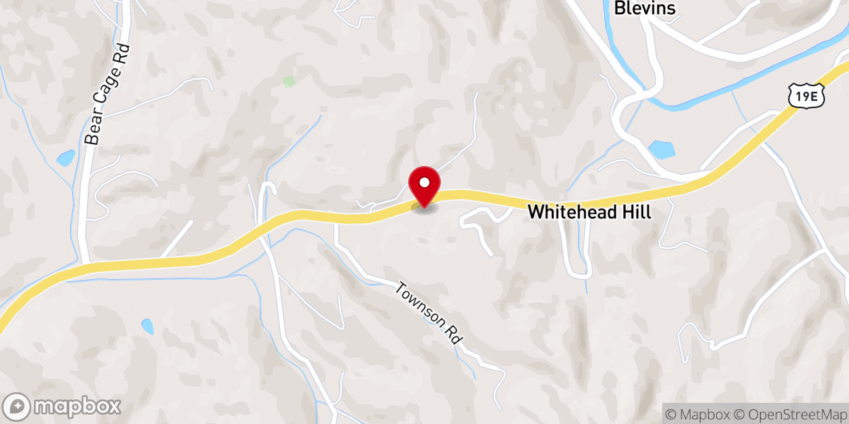 Map showing location of Sunset Church