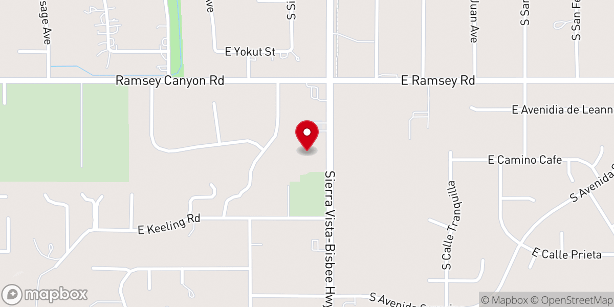 Map showing location of Country Estates Baptist Church