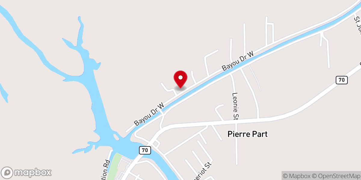 Map showing location of Victory Baptist Church