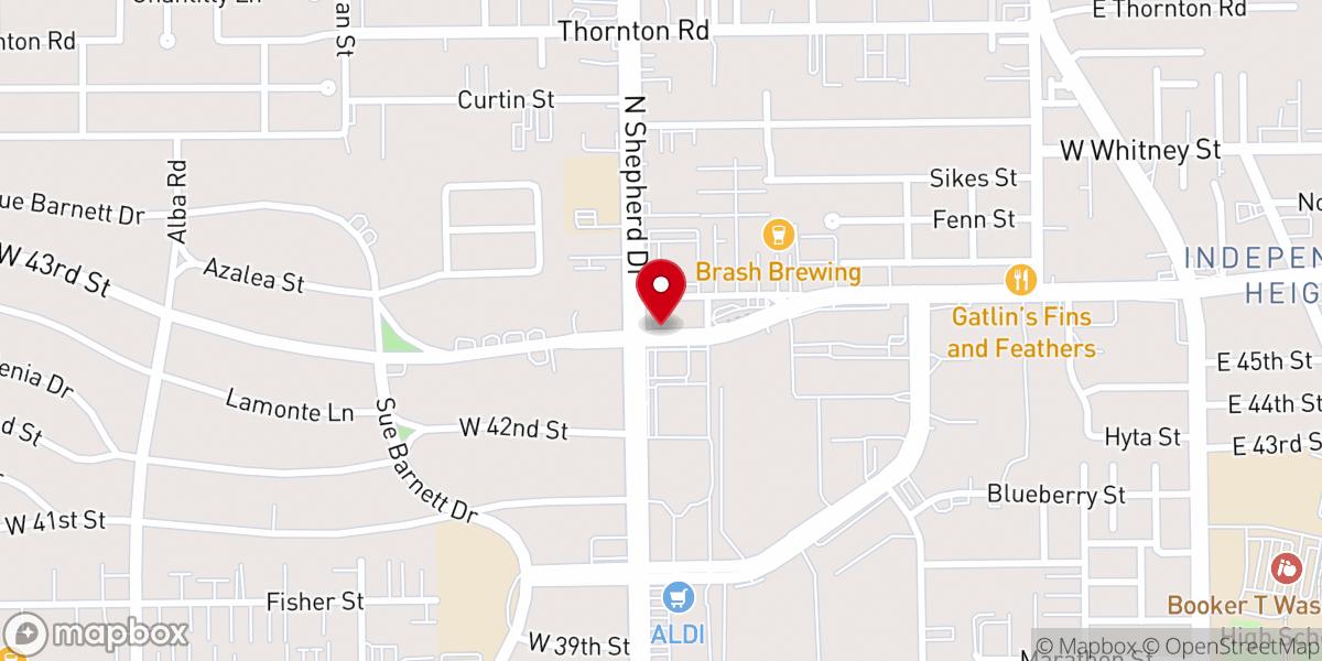 Map showing location of St. Matthew's United Methodist Church/ boys scouts