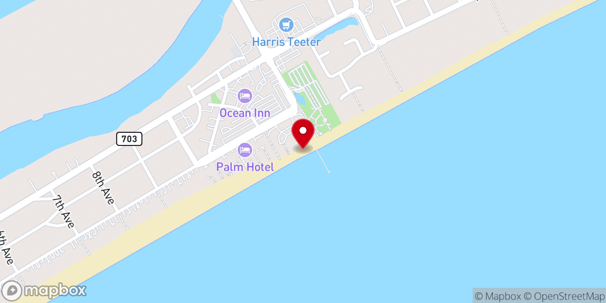 Map showing location of Front Beach IOP