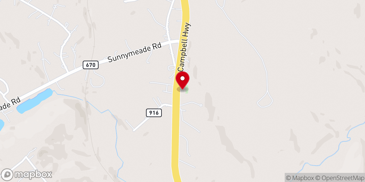 Map showing location of Providence United Methodist Church