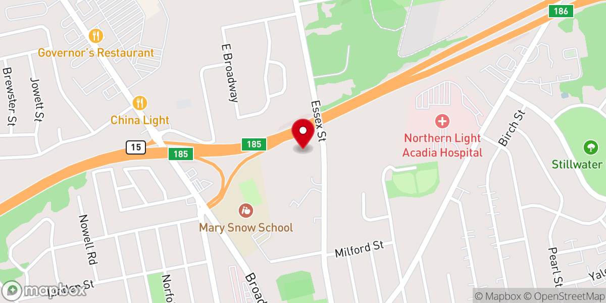 Map showing location of Redeemer Lutheran Church