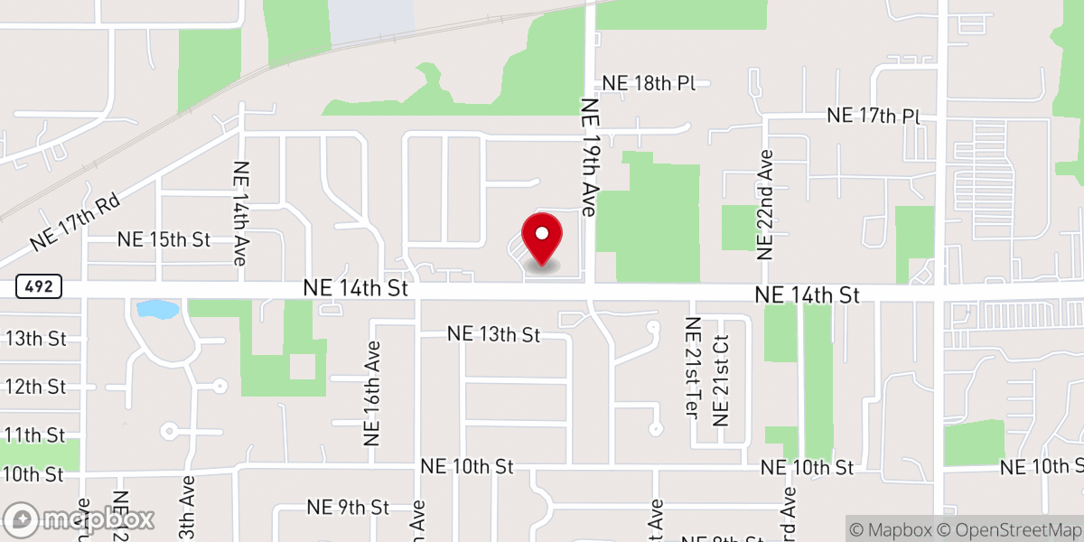 Map showing location of Ocala First
