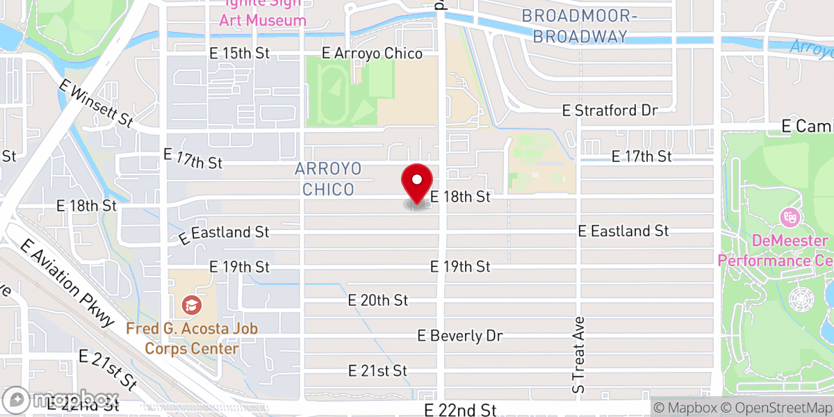 Map showing location of El Sol De Justicia Pentecostal Church