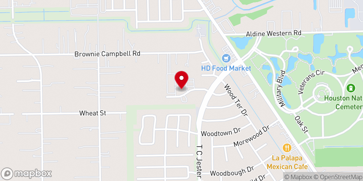 Map showing location of St John Neumann Catholic Church