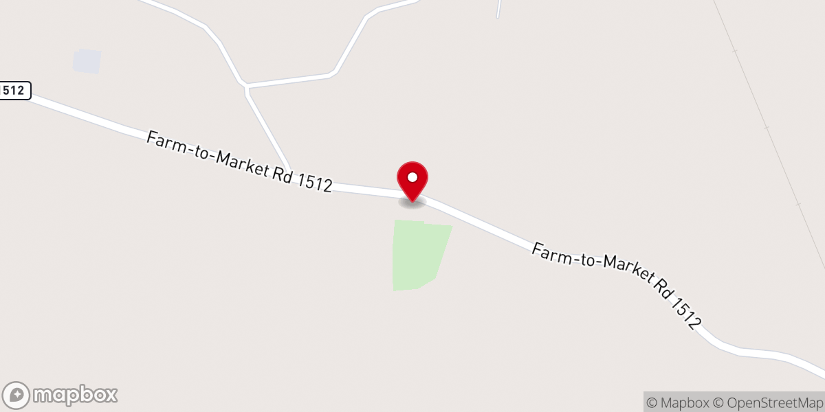 Map showing location of Sardis Church