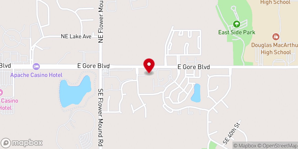 Map showing location of Carriage Hills Church