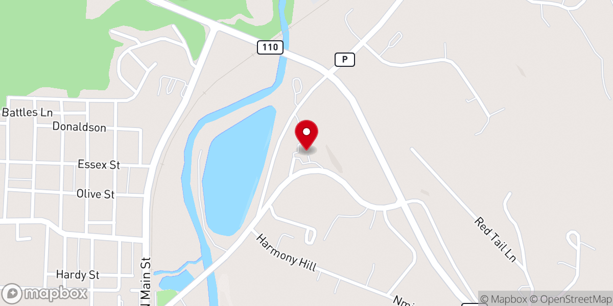 Map showing location of De Soto Christian Church