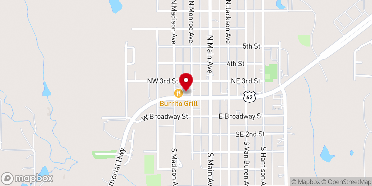 Map showing location of Beacon Church