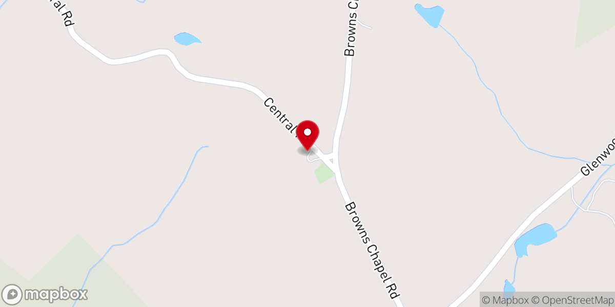 Map showing location of Church Central Eatonton