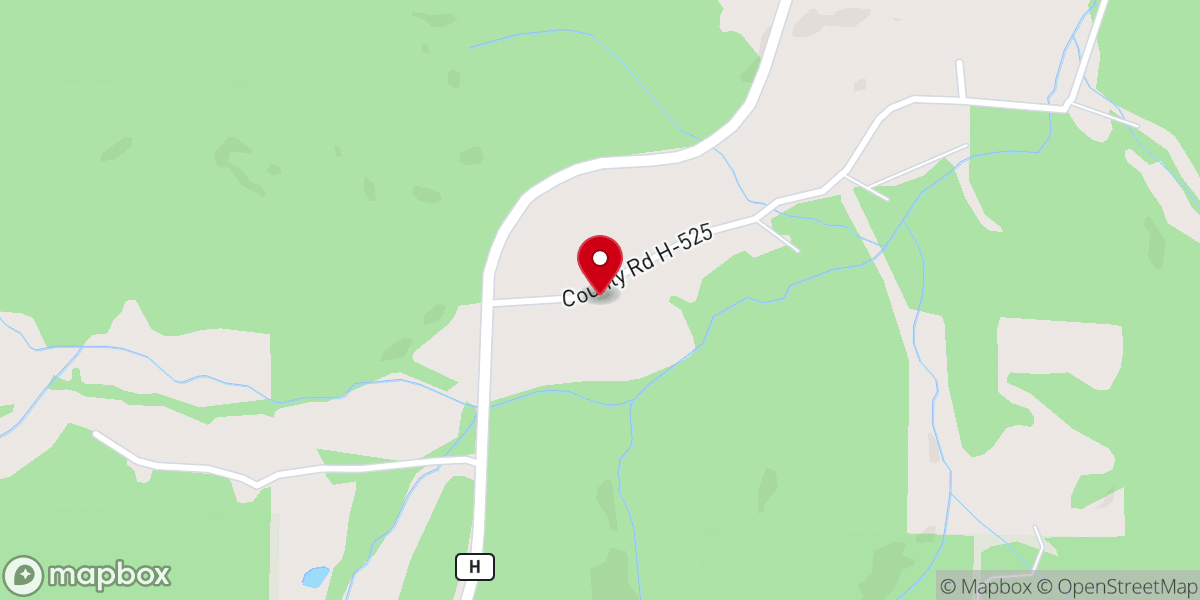Map showing location of Camp Rocky Creek
