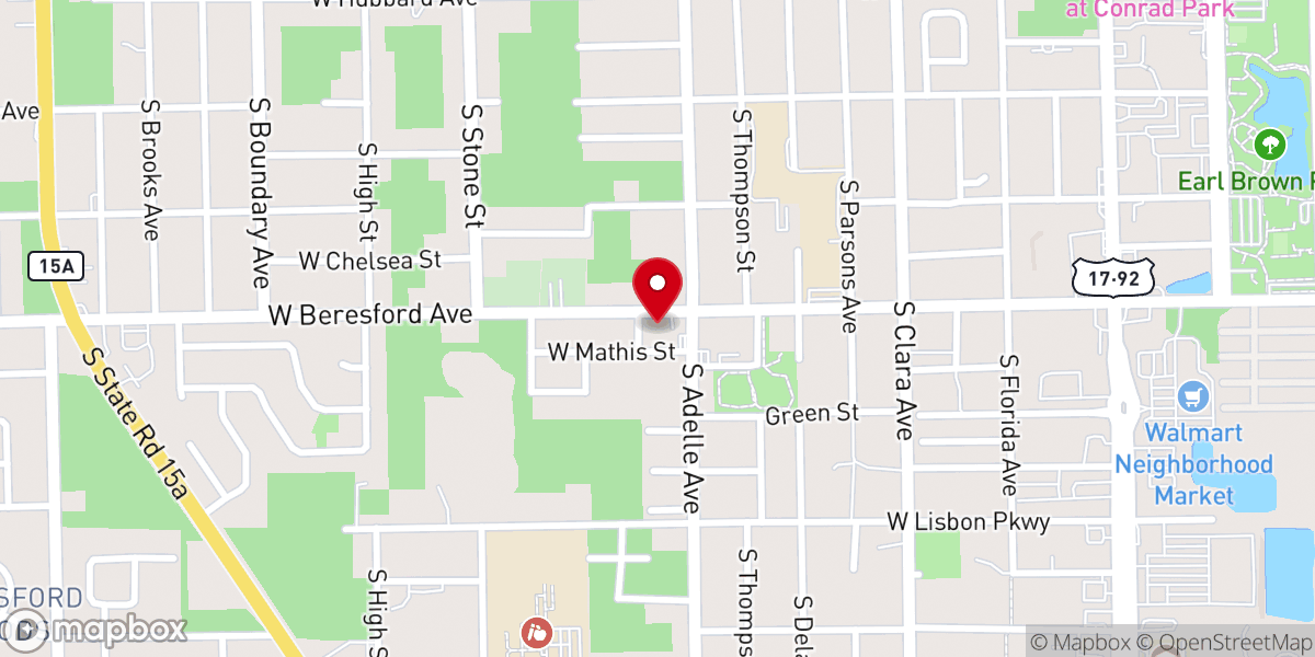 Map showing location of Macedonia Baptist Church