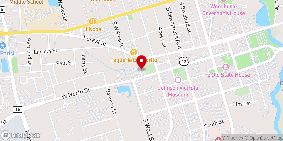Map showing location of New Jerusalem Baptist Church