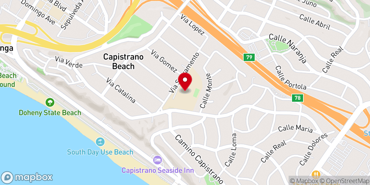 Map showing location of Trinity Presbyterian Church
