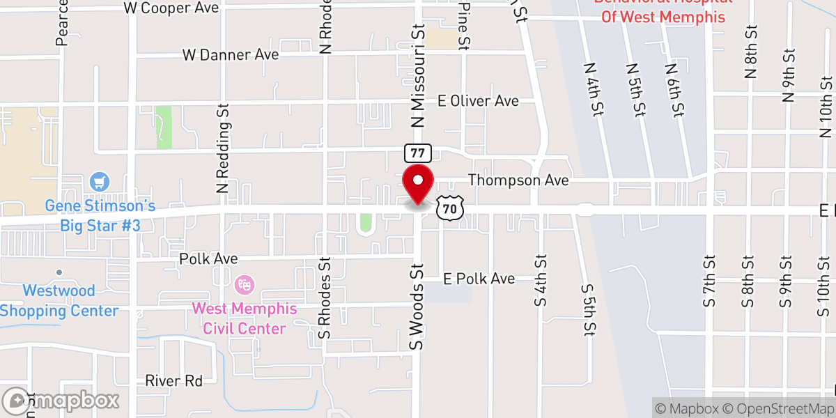 Map showing location of Hart to Hart Ministries Inc