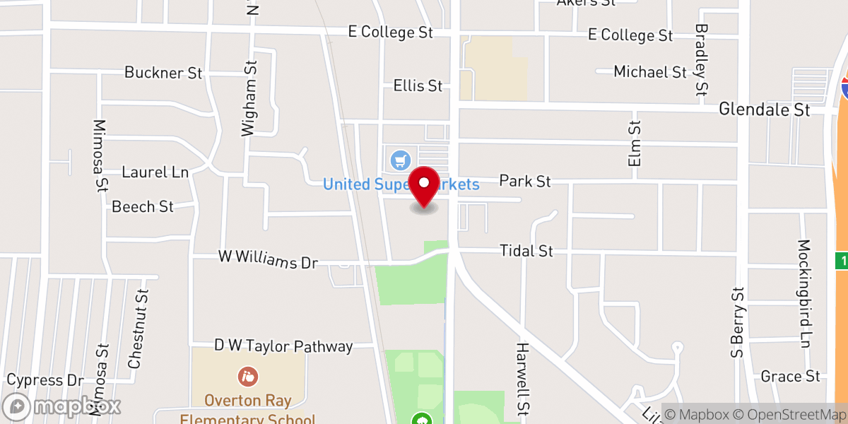 Map showing location of Jubilee Christian Center