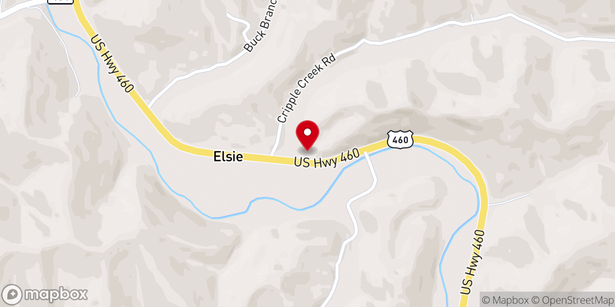 Map showing location of Emanuel Baptist Church